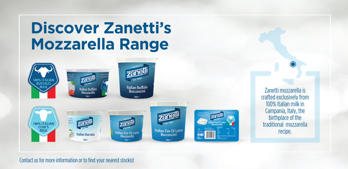 Zanetti's Mozzarella range