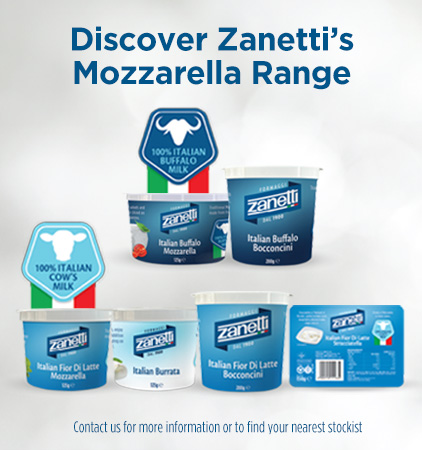 Discover Zanetti's Mozzarella range